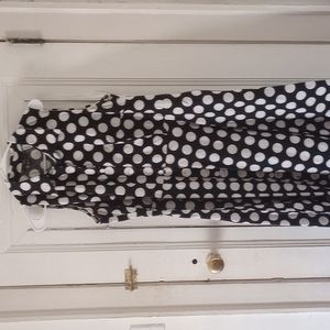 R AND K POLKA DOT DRESS 16W